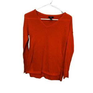 GAP factory lightweight coral colored linen blend sweater size XS